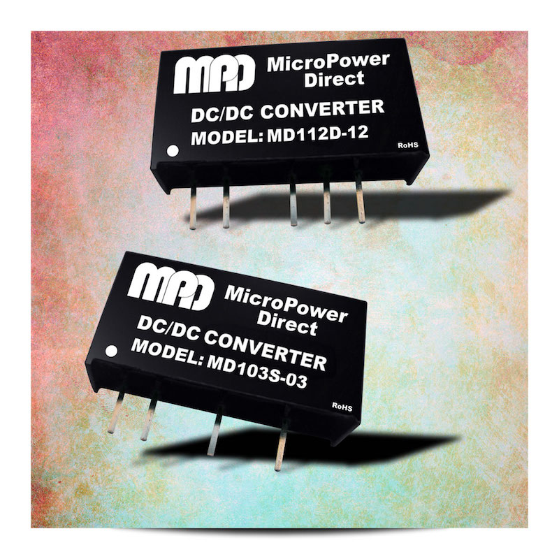 MicroPower Direct's new 1W DC/DC converter family offers 96 models